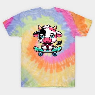 Cow on a Skateboard T-Shirt